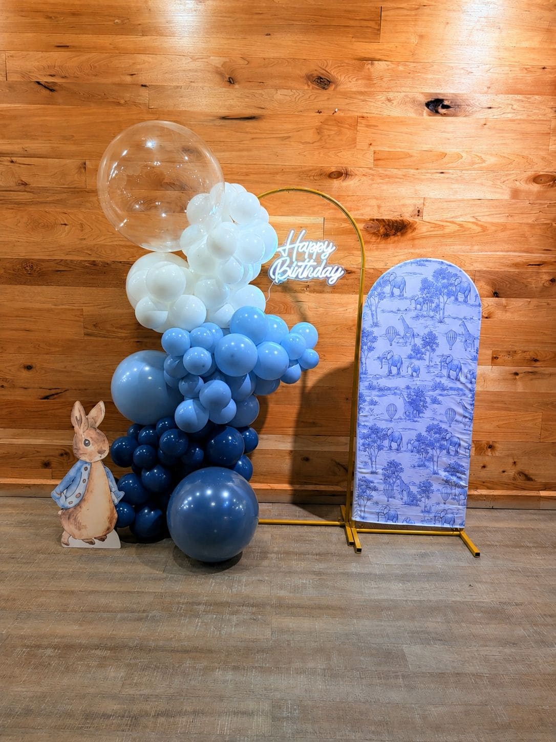 Blue-themed baby shower at Esme