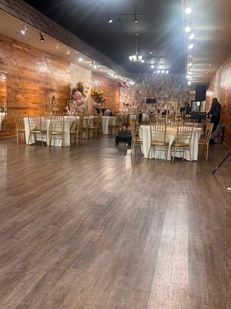 Esme event venue set up for a celebration