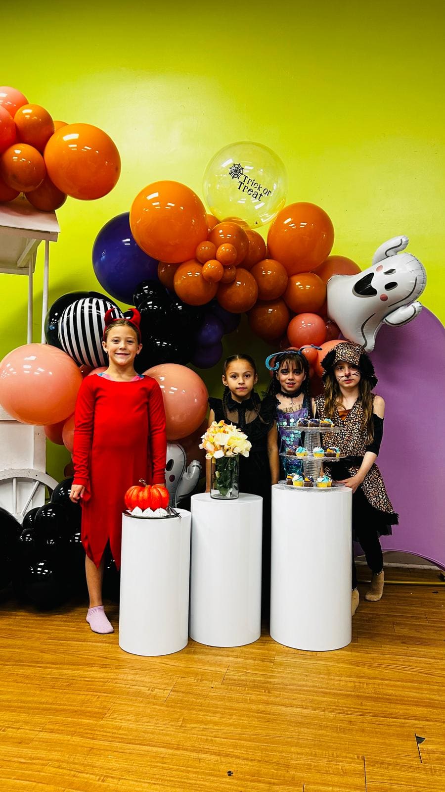 Halloween party group photo at Esme